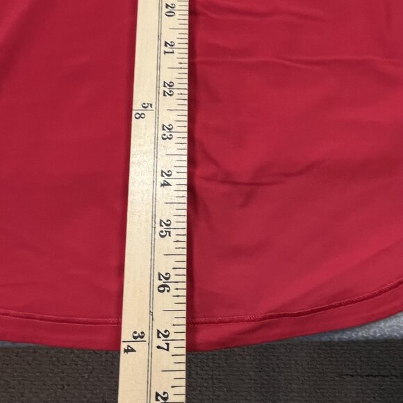 Lululemon Tank Top Womens Medium Red Vented Back High Low Hem Athletic Running - Picture 7 of 7